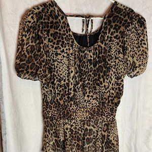 Cheetah Blouse size XL